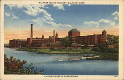 Waltham Watch Factory Postcard