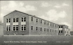 Typical Ward Building Schick General Hospital Clinton, IA Postcard Postcard Postcard