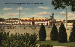 Birdland Municipal Swimming Pool Postcard