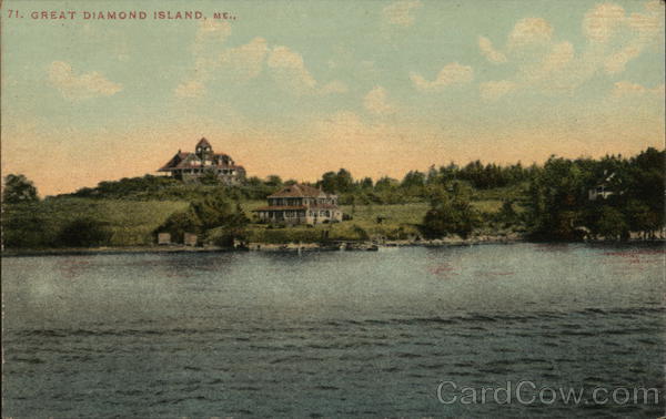 Great Diamond Island Portland, ME Postcard