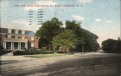 Park Ave. From Washington Street East orange, NJ Postcard Postcard Postcard