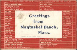 Greetings from Nantasket Beach Massachusetts Postcard Postcard Postcard