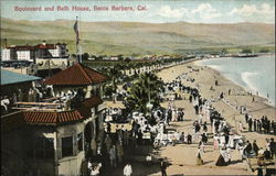 Boulevard and Bath House Santa Barbara, CA Postcard Postcard Postcard