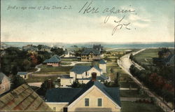 Bird's-eye View of Bay Shore L.I. New York Postcard Postcard Postcard