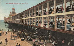 Shore End of the Steel Pier Atlantic City, NJ Postcard Postcard Postcard