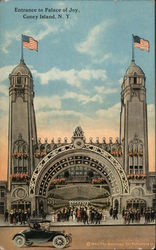 Entrance to Palace of Joy, Coney Island Postcard