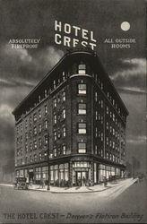 Hotel Crest Denver, CO Postcard Postcard Postcard