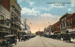 Looking South on Virginia Street Postcard