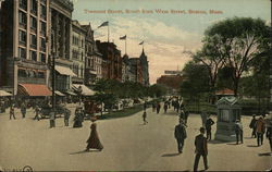 Tremont Street, South from West Street Boston, MA Postcard Postcard Postcard