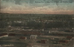 Bird's Eye View of Glenn Pool Oil Field Tulsa, OK Postcard Postcard Postcard