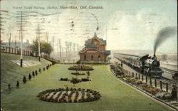 Grand Trunk Railway Station Postcard