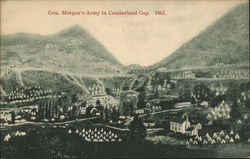 General Morgan's Army in the Cumberland Gap, 1862 Civil War Postcard Postcard Postcard