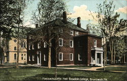 Massachusetts Hall, Bowdoin College Postcard