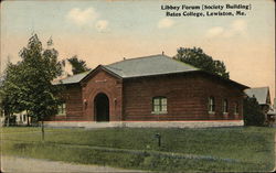 Libby Forum (Society Building), Bates College Lewiston, ME Postcard Postcard Postcard