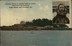 Summer Home of Admiral Robt. E. Perry, Discoverer of North Pole Eagle Island, ME Postcard Postcard Postcard