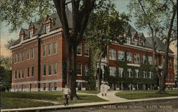 Morse High School Bath, ME Postcard Postcard Postcard