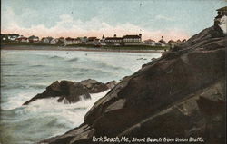 Short Beach fromn Union Bluffs Postcard