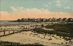 The Board Walk York Beach, ME Postcard Postcard Postcard