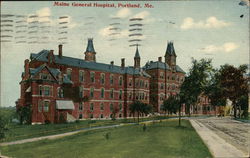 Maine General Hospital Postcard