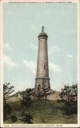 Myles Standish Monument Duxbury, MA Postcard Postcard Postcard