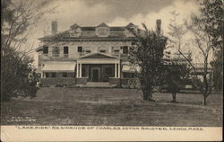 "Lakeside", Residence of Charles Astor Bristed Lenox, MA Postcard Postcard Postcard