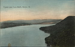 Crystal Lake from Bluffs Barton, VT Postcard Postcard Postcard