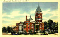 Bulloch County Court House Postcard