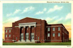 Memorial Auditorium McCook, NE Postcard Postcard