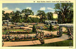 Rose Garden, Jacob L. Loose Park Kansas City, MO Postcard Postcard