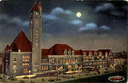 Union Station At Night St. Louis, MO Postcard Postcard