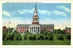 Robert's Hall, High Point College North Carolina Postcard Postcard