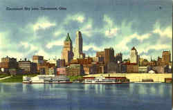 Cincinnati Sky Line Postcard