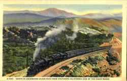 Santa Fe Ascending Cajon Pass From Southern California Trains, Railroad Postcard Postcard