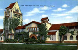 San Jose State College Postcard