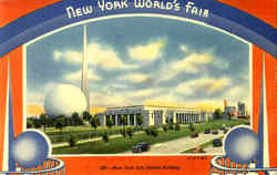 New York City Exhibit Building 1939 NY World's Fair Postcard Postcard