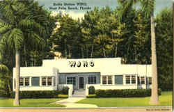 Radio Station Wjno West Palm Beach, FL Postcard Postcard