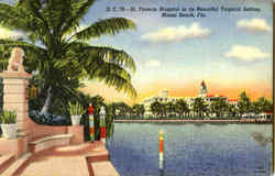 St. Francis Hospital In Its Beautiful Tropical Setting Postcard