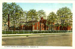 Illinois Central Railroad Hospital Paducah, KY Postcard Postcard