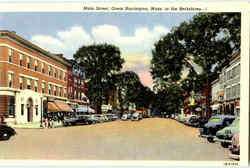 Main Street Great Barrington, MA Postcard Postcard