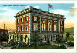 Post Office Bristol, TN Postcard Postcard