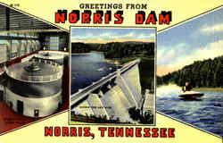 Greetings From Norris Dam Postcard