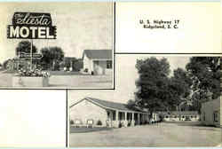 The Siesta Motel, U. S. Highway 17 Postcard