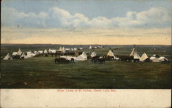 Sioux Camp, Devil's Lake Reservation Fort Totten, ND Postcard Postcard Postcard