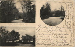 Beardsley Park, Road To Top Lookout - View Point - Main Road Bridgeport, CT Postcard Postcard Postcard