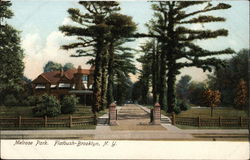 View of Melrose Park, Flatbush Postcard