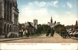 Capitol Ave., Looking West from 16th Str. Postcard