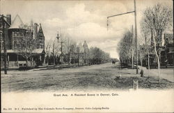 Grant Ave, a Resident Scene Denver, CO Postcard Postcard Postcard