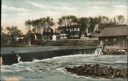 View of West Buxton Postcard