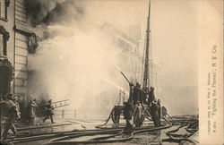 "Fighting the Flames" Postcard