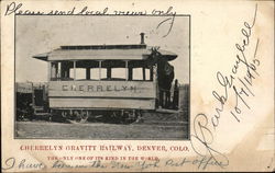 Cherrelyn Gravity Railway Denver, CO Postcard Postcard Postcard